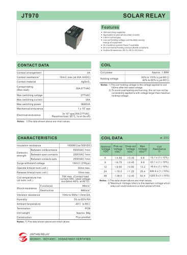 JT970 SOLAR RELAY