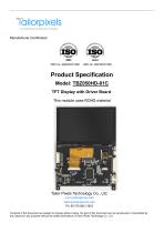 Product Specification Model: TBZ050HD-01C 5.0″TFT HDMI Touch Display (800*480)