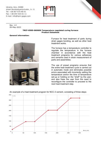 TRCF-0500-060606 Temperature regulated curing furnace