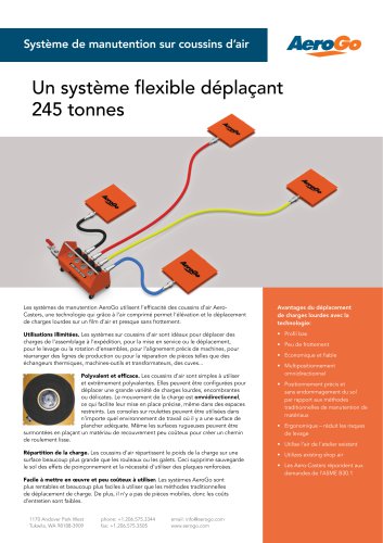 Système de manutention sur coussins d’air