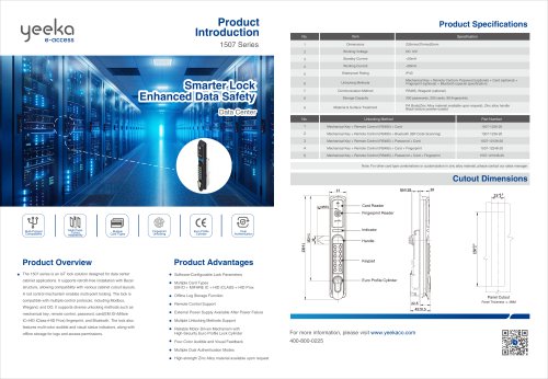 Yeeka 1507 Series IoT Lock_Product page_EN