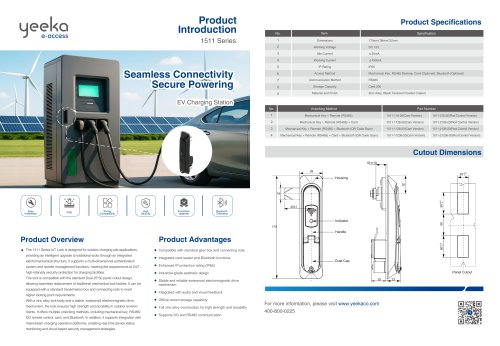 Yeeka 1511 Series IoT Lock_Product page_EN