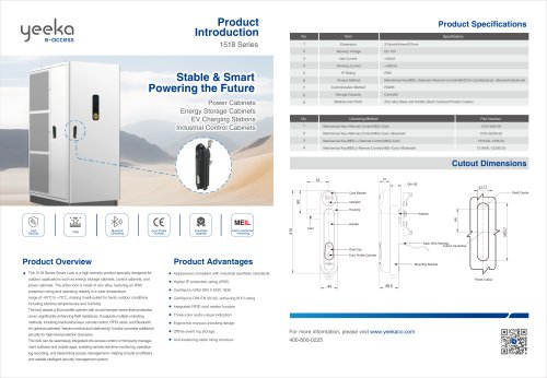 Yeeka 1518 Series IoT Lock_Product page_EN