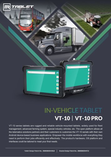 3Rtablet 10'' Rugged Tablet VT-10&10 Pro