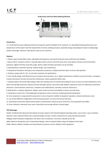 I.C.T Acrab-series Wave Soldering Machine