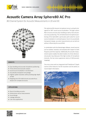 Acoustic Camera Sphere 80 AC Pro