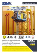 MONTE-CHARGE DELTA MC-PC ATEX (ZONES 0,1 ET 2)