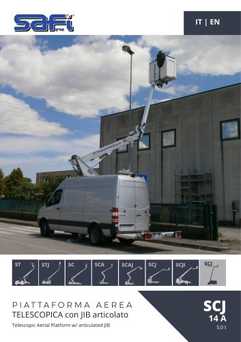 SCJ14 - Telescopic aerial platform + articulated JIB 14 m