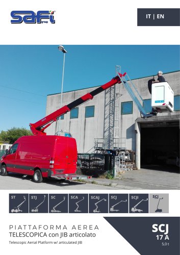 SCJ17 - Telescopic aerial platform + articulated JIB 17 m