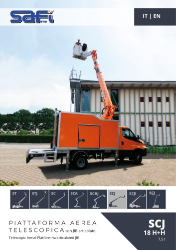 SCJ18H+H - Telescopic aerial platform + articulated JIB 18 m