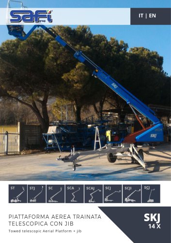 SKJ14 - Telescopic towed aerial platform + JIB - 14 m