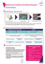 Membranes et modules céramiques Kleansep™ - 1