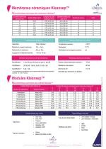 Membranes et modules céramiques Kleansep™ - 2