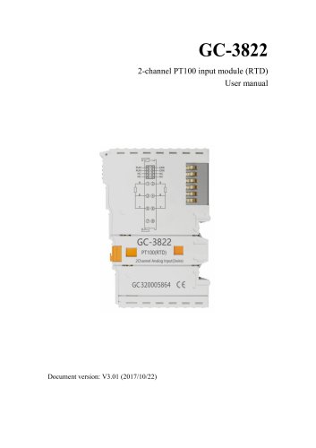 GC-3822-2 Channel PT100(3-wire) Input Module