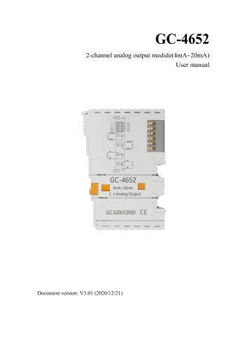 GC-4652-2 Channel Analog Output Module (4mA~20mA)