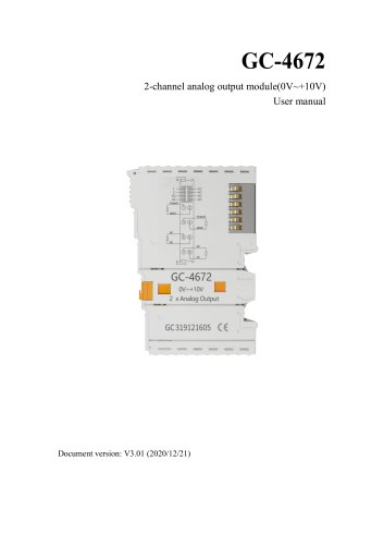 GC-4672-2 Channel Analog Output Module (0V~+10V)