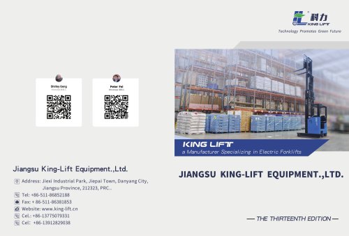 JIANGSU KING-LIFT EQUIPMENT., LTD - THE THIRTEENTH EDITION -