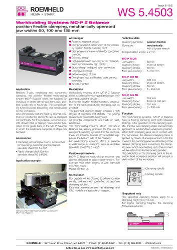 WS 5.4503 Workholding Systems MC-P Z Balance