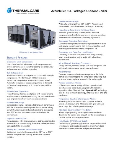 Accuchiller KSE Packaged Outdoor Chiller