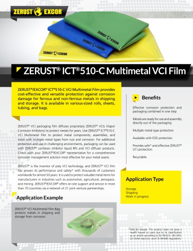 ZERUST® ICT®510-C Multimetal VCI Film