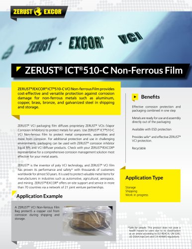 ZERUST® ICT®510-C Non-Ferrous Film