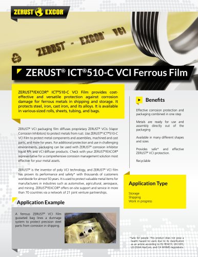 ZERUST® ICT®510-C VCI Ferrous Film