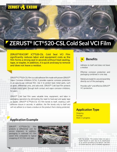 ZERUST® ICT®520-CSL Cold Seal VCI Film