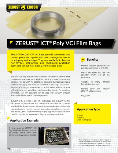 ZERUST® ICT® Poly VCI Film Bags