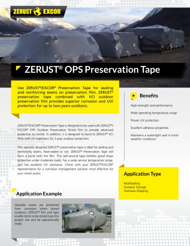 ZERUST® OPS Preservation Tape