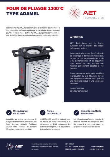 FOUR DE FLUAGE 1300°C