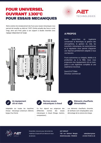 FOUR UNIVERSEL OUVRANT 1300°C