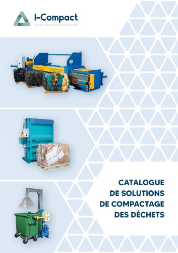 CATALOGUE DE SOLUTIONS DE COMPACTAGE DES DÉCHETS