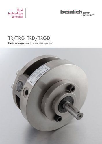 TR/TRG, TRD/TRGD Radial piston pumps