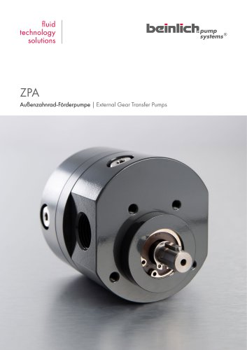 ZPA external gear transfer pumps