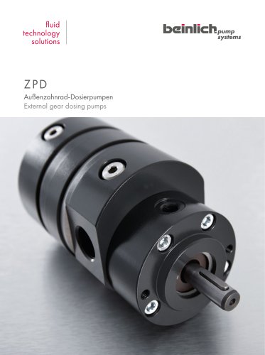 ZPD External gear dosing pumps