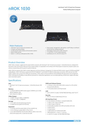 nROK 1030 Datasheet