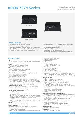 nROK 7271 series datasheet