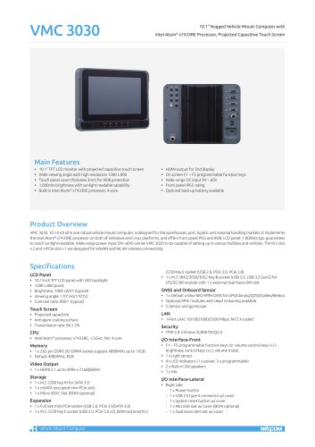 VMC 3030 datasheet