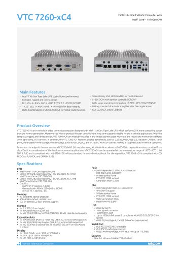 VTC 7260-7C4/-5C4 Datasheet