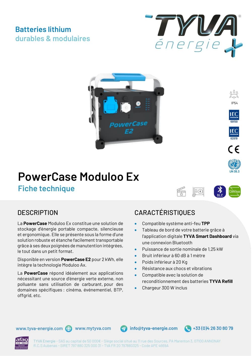 Brochure Gamme PowerCase - TYVA Energie