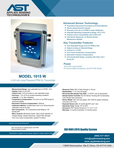 MODEL1015-W-Datasheet