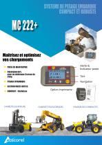 MC 222 + Système de Pesage embarqué compact et Robuste pour Equipement de manutention-1