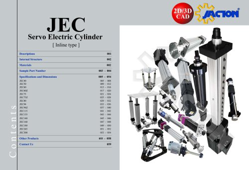 JEC Inline Servo Electric Cylinders