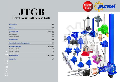 JTGB Classic Bevel Gear Ball Screw Jack