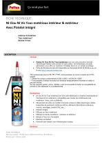Ni Clou Ni Vis Tous matériaux intérieur & extérieur Avec Pistolet intégré - 1