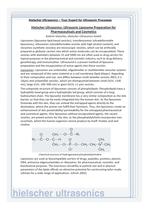 Ultrasonic Liposome Preparation -Hielscher Ultrasonics