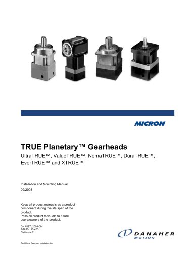 TRUE Planetary™ Gearheads