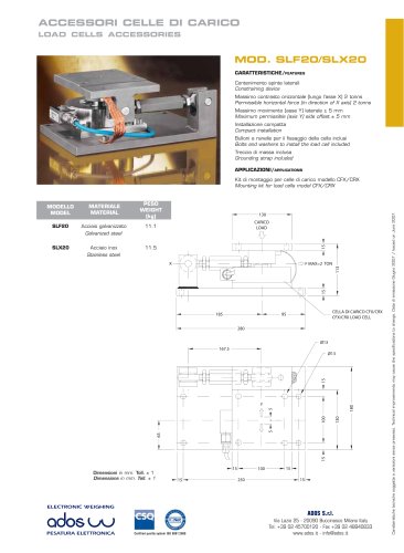 LOAD CELLS ACCESSORIES KS20