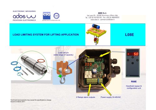 LOAD LIMITING SYSTEM MODEL L08E