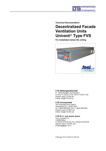 Facade fancoil unit FVS